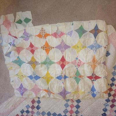 HANDMADE QUILT TOP AND QUILT