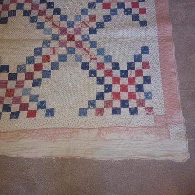 HANDMADE QUILT TOP AND QUILT