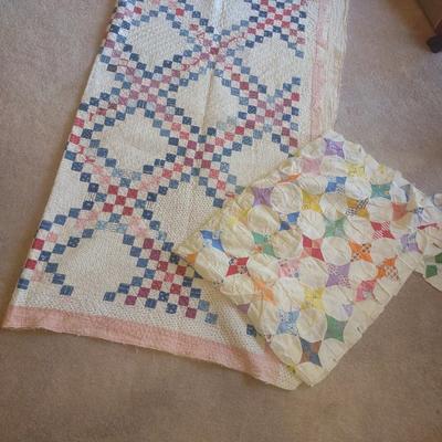 HANDMADE QUILT TOP AND QUILT