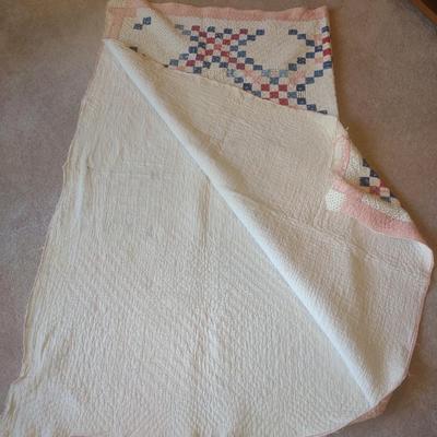HANDMADE QUILT TOP AND QUILT