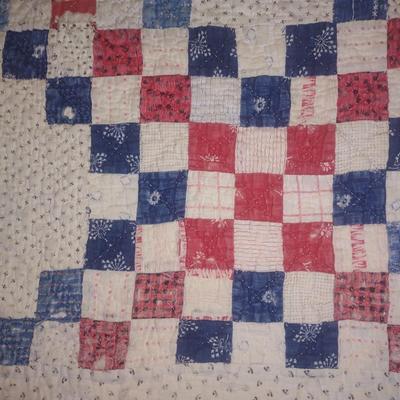 HANDMADE QUILT TOP AND QUILT