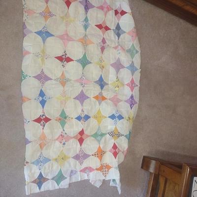 HANDMADE QUILT TOP AND QUILT
