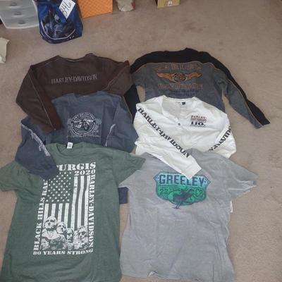 MEN'S HARLEY DAVIDSON AND OTHER SHIRTS