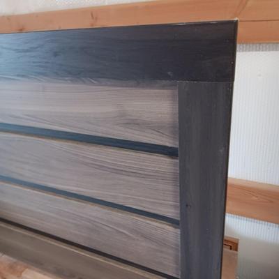 DOUBLE SIZE HEADBOARD WITH FRAME AND MATCHING NIGHT STAND