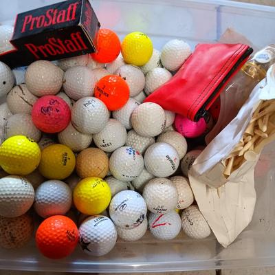 GOLF BALLS AND GOLF TEES