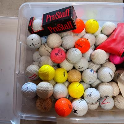 GOLF BALLS AND GOLF TEES