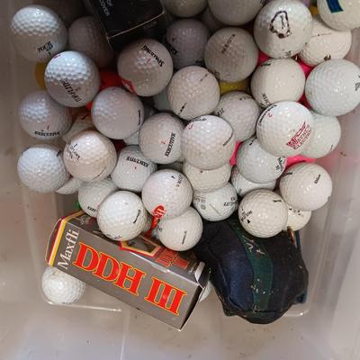 GOLF BALLS AND GOLF TEES
