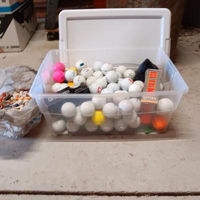 GOLF BALLS AND GOLF TEES