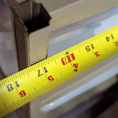 Approx 36 1/2" x 36" x 17 1/2" Metal Shelving Unit