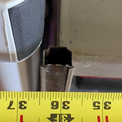 Approx 36 1/2" x 36" x 17 1/2" Metal Shelving Unit