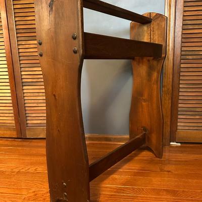Vintage Wooden Blanket Quilt Holder