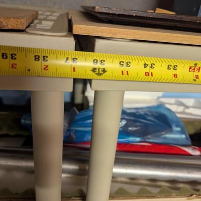 Pair Of Plastic Shelving Units Approx 36" x 24" x 55 1/2" Each