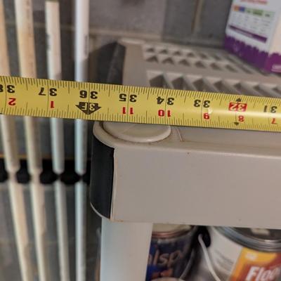 Approx 36 x 18" x 55 1/2" Plastic Shelving Unit