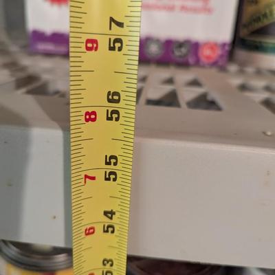 Approx 36 x 18" x 55 1/2" Plastic Shelving Unit