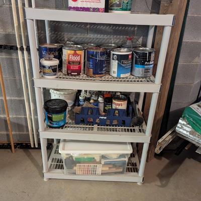 Approx 36 x 18" x 55 1/2" Plastic Shelving Unit