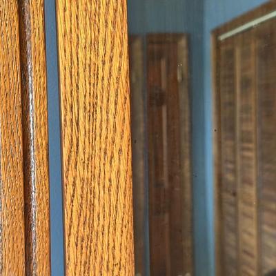 Vintage Wooden Dresser with Mirror
