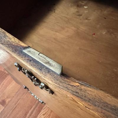 Vintage Wooden Dresser with Mirror