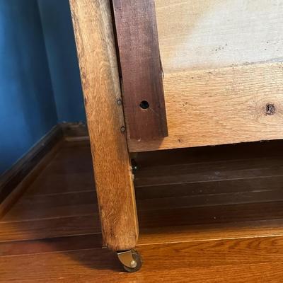 Vintage Wooden Dresser with Mirror