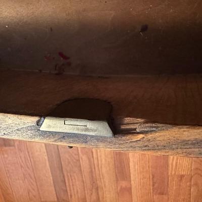 Vintage Wooden Dresser with Mirror