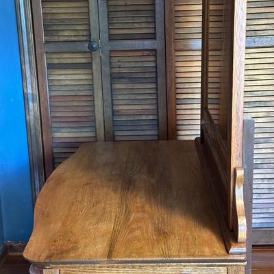 Vintage Wooden Dresser with Mirror