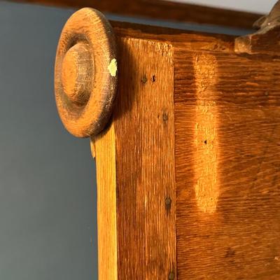 Vintage Wooden Dresser with Mirror