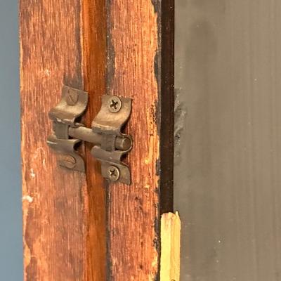 Vintage Wooden Dresser with Mirror