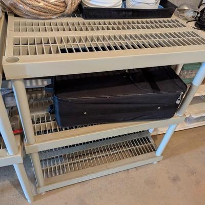 Approx (2) 36" x 24" x 56" - (1) 36" x 24" x 38 1/2" Shelving Units