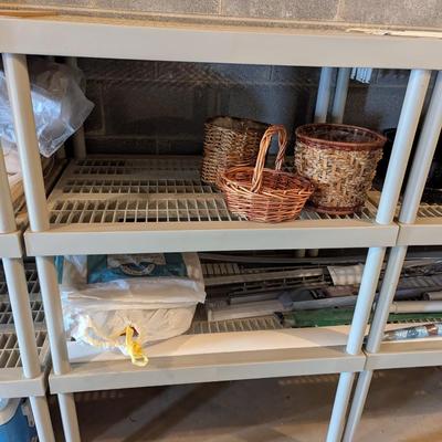 Approx (2) 36" x 24" x 56" - (1) 36" x 24" x 38 1/2" Shelving Units