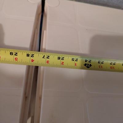Pair Of Plastic Shelving Units Approx 27" x 15" x 36" Each