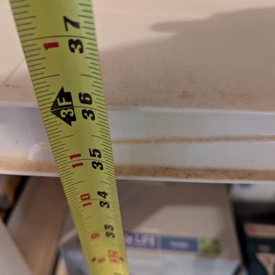 Pair Of Plastic Shelving Units Approx 27" x 15" x 36" Each