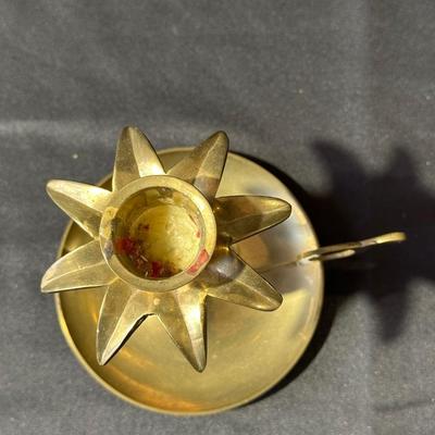 Lot of Vintage Brass Candle Holders, Bell and More!