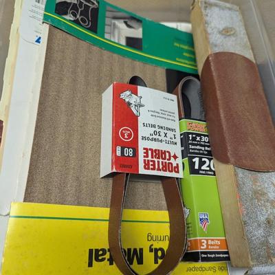 Assorted Sanding Supplies