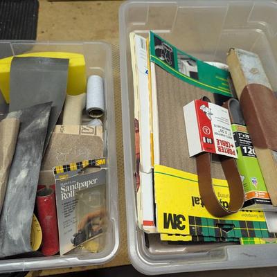 Assorted Sanding Supplies