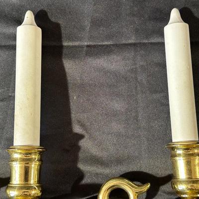 Lot of Vintage Brass Candle Holders and Trinkets