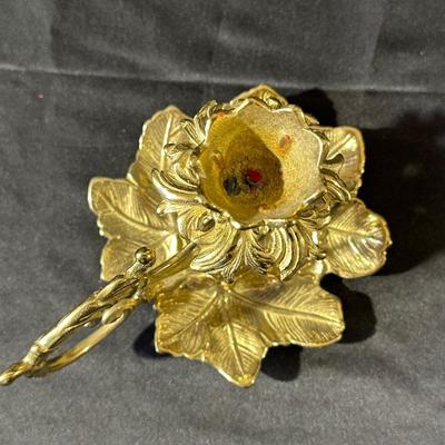 Lot of Vintage Brass Candle Holders and Trinkets