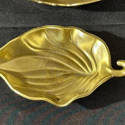 Lot of Vintage Brass Candle Holders and Trinkets