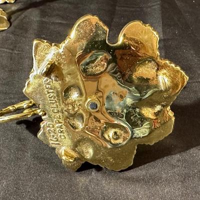 Lot of Vintage Brass Candle Holders and Trinkets