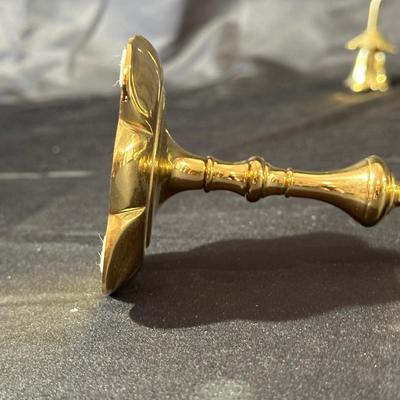 Lot of Vintage Brass Candle Holders and Trinkets