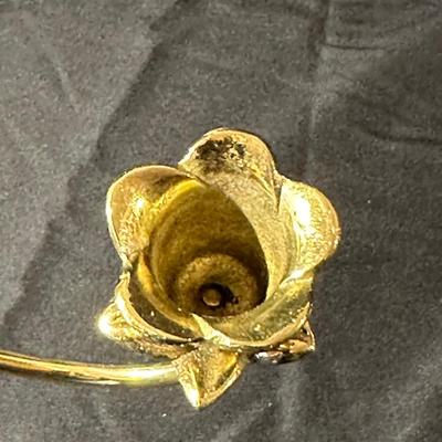 Lot of Vintage Brass Candle Holders and Trinkets