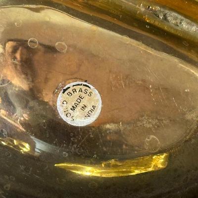 Lot of Vintage Brass Candle Holders and Trinkets