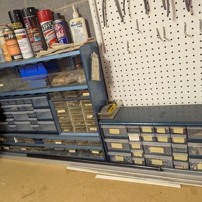 Parts Cabinets With Accessories Including Cans