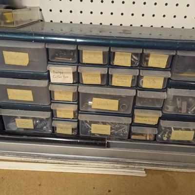Parts Cabinets With Accessories Including Cans