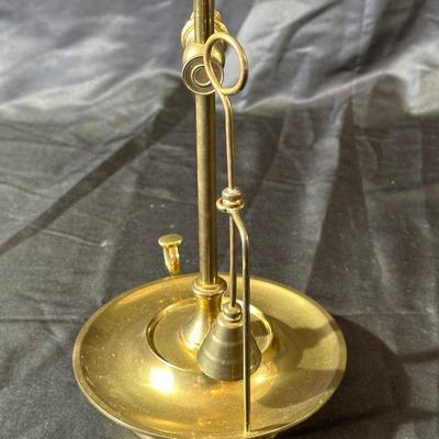 Vintage Brass Department 56 Candle Lamp & Holder