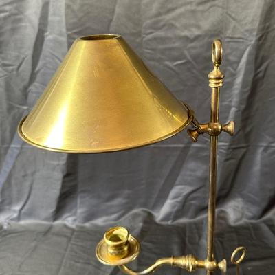 Vintage Brass Department 56 Candle Lamp & Holder