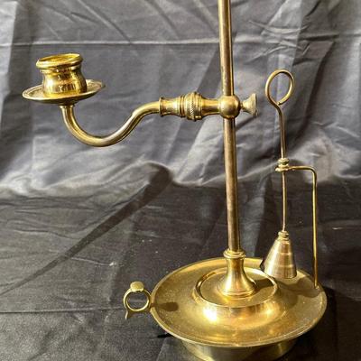 Vintage Brass Department 56 Candle Lamp & Holder