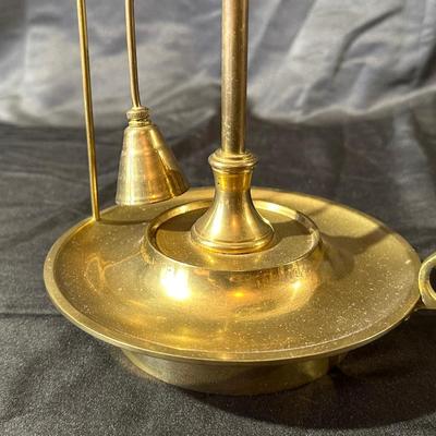 Vintage Brass Department 56 Candle Lamp & Holder