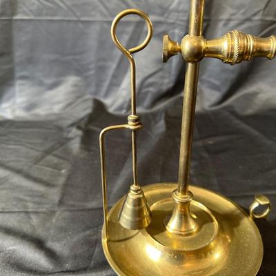 Vintage Brass Department 56 Candle Lamp & Holder