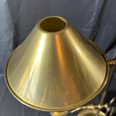 Vintage Brass Department 56 Candle Lamp & Holder
