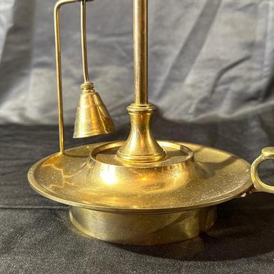 Vintage Brass Department 56 Candle Lamp & Holder