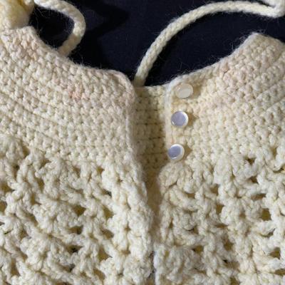 Lot of Handmade Yellow Vintage Crochet